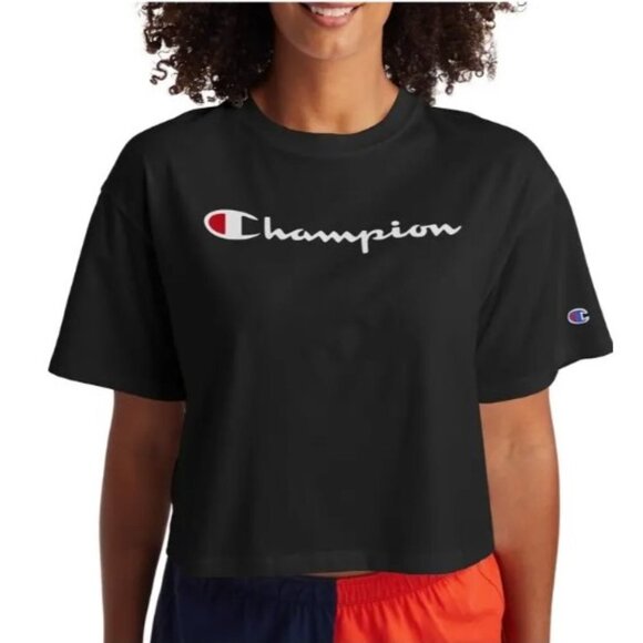 Champion Women's Crop Short Sleeve Tee - Picture 1 of 5